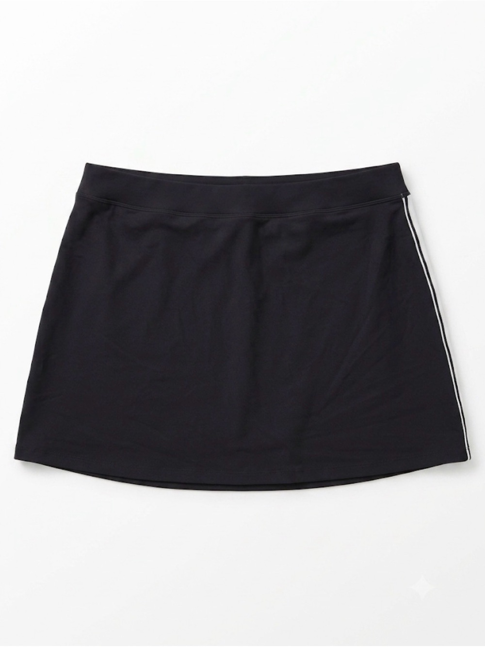 YPB Abercrombie sculptLUX Lined Mini Skirt Skort Black White Size XL